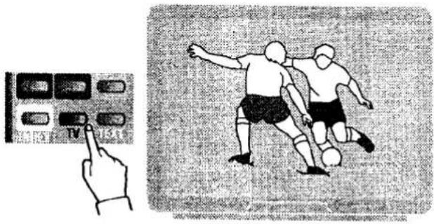 Diagram showing a hand pressing a soccer ball controller next to a soccer ball, with a close-up of the ball being tracked.