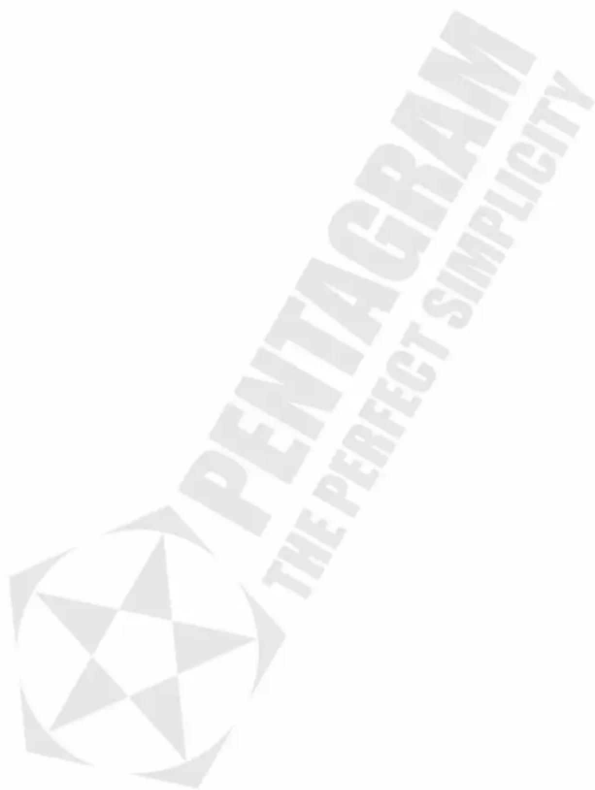 PENTAGRAM THE PERFECT SIMPLICITY