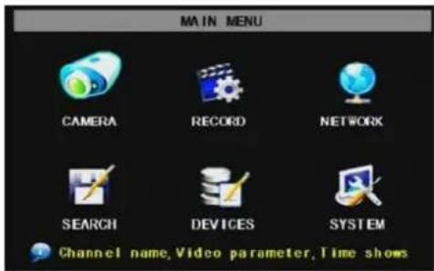 Monacor DMR-1904LCD - Main Menu - 1