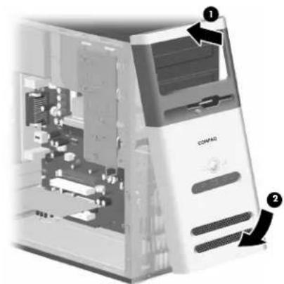 COMPAQ Presario S8000 - reassembling the pc - 1