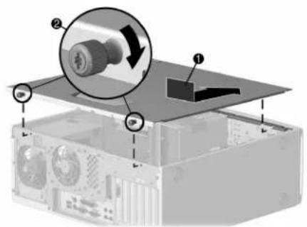 Diagram showing a device with labeled components and a magnified view of the component being turned into a folder.