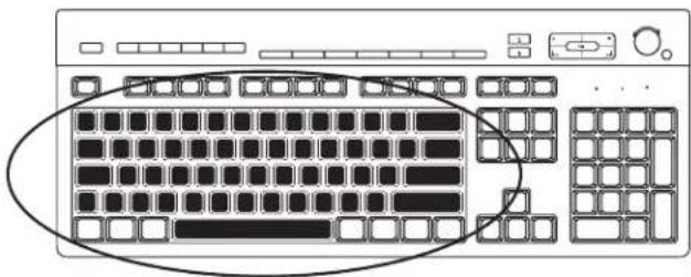 COMPAQ Presario S8000 - standard keyboard features alphanumeric keys - 1