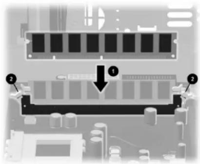 COMPAQ Presario S8000 - replacing or adding a memory module - 3