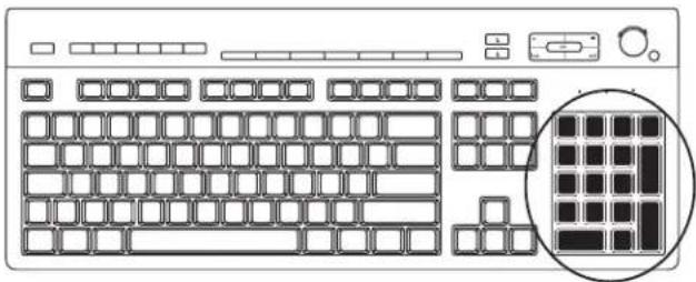 COMPAQ Presario S8000 - numeric keys - 1