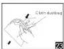 SANYO SC-204R - REPLACING THE DUST BAG - 4