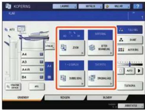 TOSHIBA E-Studio 6570c - Välj kopieringsfunktioner efter behov. - 1