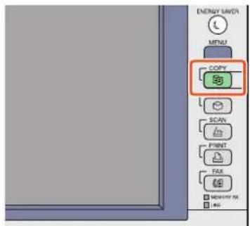 TOSHIBA E-Studio 6570c - Tryck på knappen [KOPIERING] på kontrollpanelen. - 1