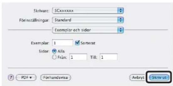 SHARP MX-7000N - Välj skrivarinställningar. - 1