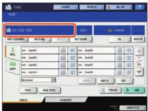 TOSHIBA E-Studio 5560c - Sända ett fax - 2