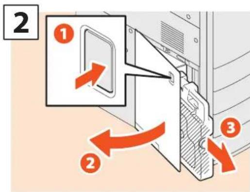 TOSHIBA E-Studio 5560c - Byte av resttonerbehållare - 3