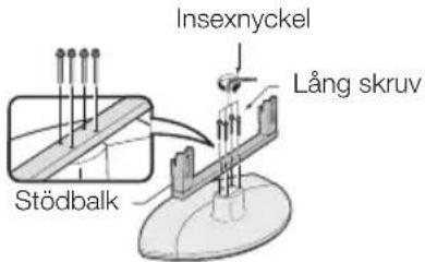 Insexnyckel Lång skruv Stödbalk