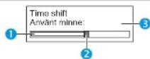 SHARP Aquos LC-70LE740RU - Informationsvisning gällande Time shift - 2