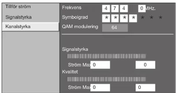 SHARP Aquos LC-65XS1E - - Kontroll av kanalstyrka - 2