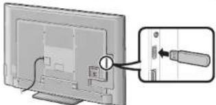 SHARP Aquos LC-60LE740RU - Anslutning av en USB-lagringsenhet - 1