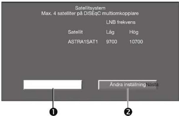 SHARP Aquos LC-52XS1E - Inställningen för "Satellit sökning" - 2