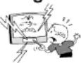 JVC LT-26DA8ZU - Stick aldrig in föremål i apparatens öppningar! - 1