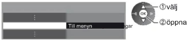 Till menyn välj öppna