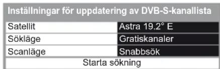PANASONIC Viera TX-L47DT50E - Uppdatera DVB-kanal automatiskt [Uppdatering av kanallista] - 2