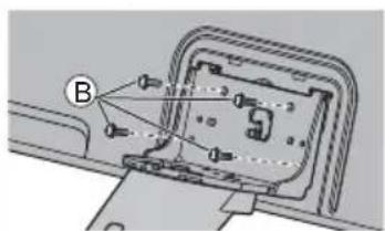 PANASONIC Viera TX-L47DT50E - ■ Skruva fast TV-apparaten - 2