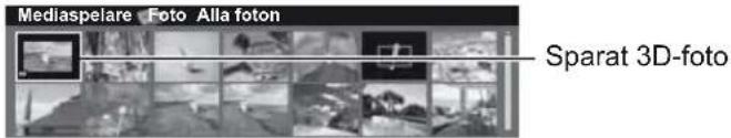 Mediaspelare Foto Alla foton Sparat 3D-foto