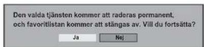 Finlux 42FLH760 - Radera kanalerna i kanallistan - 2