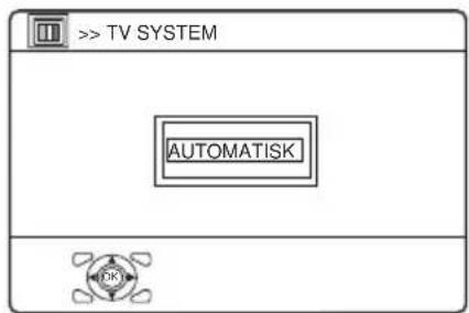 JVC LT-32A60BU - Välj TV SYSTEM. Tryck sedan på knappen OK eller ▶ - 1