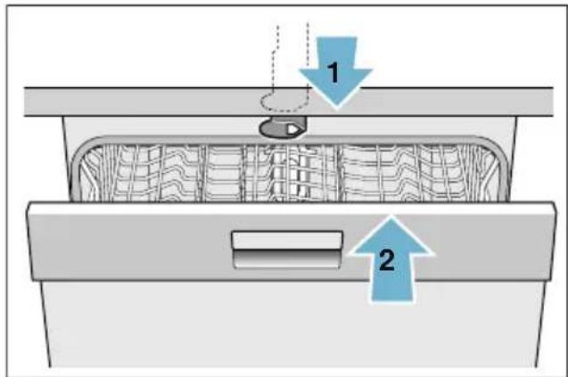 SIEMENS SX678X01TE - Så här aktiverar du barnsäkringen (lucklås): - 1