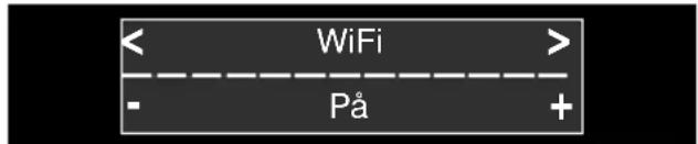 < WiFi > - På +
