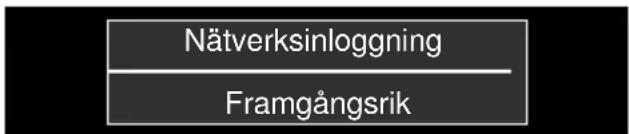 Nätverksinloggning Framgångsrik