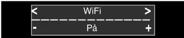 < WiFi > - På +