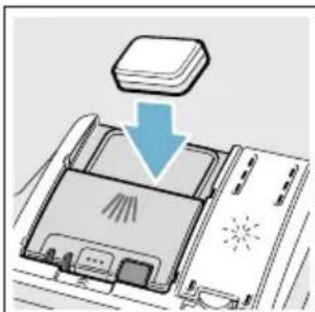 SIEMENS SN436W02MS - Påfyllning av diskmedel - 1