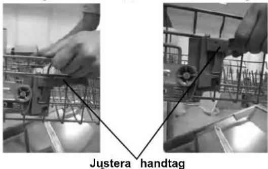 Justera handtag