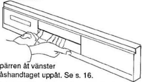pärren åt vänster åshandtaget uppåt. Se s. 16.