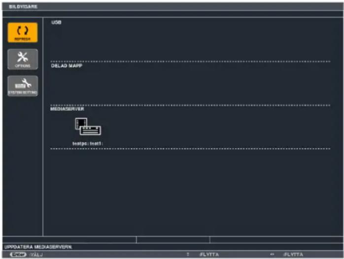 BIL DVISARE USB DELAD MAPP MEDIASERVER Insips: Inatt UPPATERA MEDIASERVER OK VALUE: #LYTTA #LYTTA