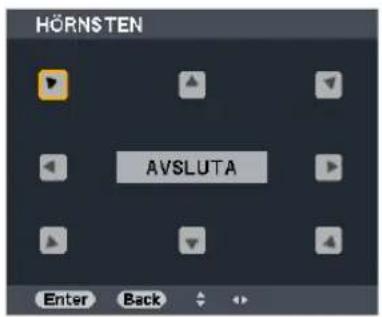 HÖRNSTEN AVSLUTA Enter Back