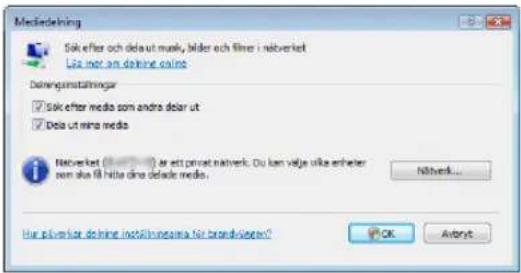 Media delining Sok efter och dela ut munk, bilder och filmer i netverket Liz not am delining osins Delininginstattninger Sok efter media som andra delar ut Dela ut mina media Netverket ( ) 1 er ett privat natwerk. Du kan valje vilke enheter som ska få hitta dina delade media. Netwerk... Har pluvitar delining inställingsana för brand-sieren? OK Abort