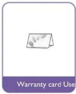 Warranty card Use