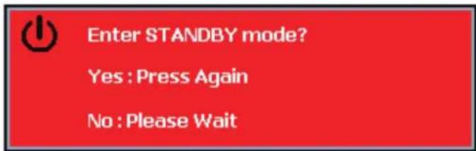 Enter STANDBY mode? Yes : Press Again No : Please Wait