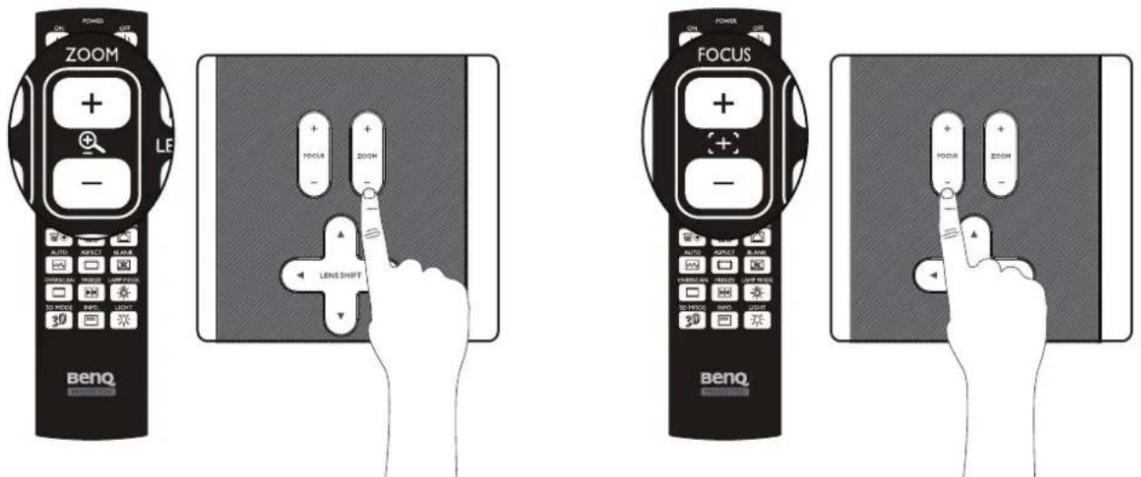 BENQ PX9600 - Fine-tuning the image size and clarity - 1