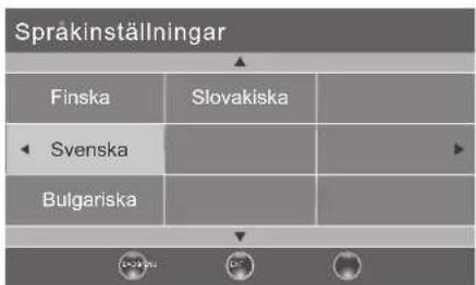 Sprakinställningar Finska Slovakiska Svenska Bulgariska