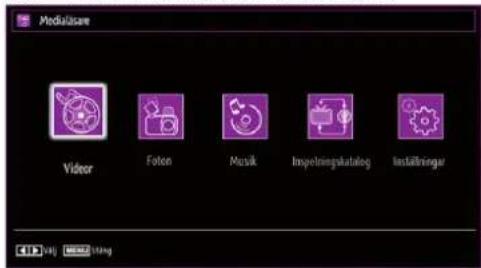 Luxor LED32LXC - Mediauppspelning med Medialäsaren - 1