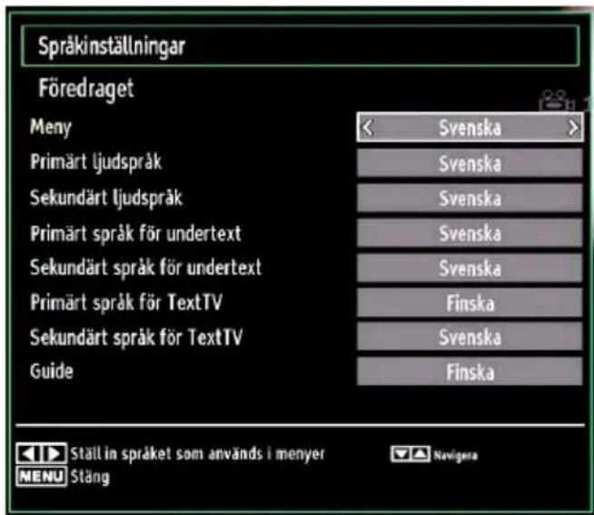Luxor LED32DL - Språkinställningar - 1