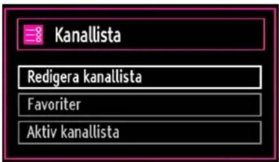 Luxor LED32DL - Hantera stationer: Kanallista - 1