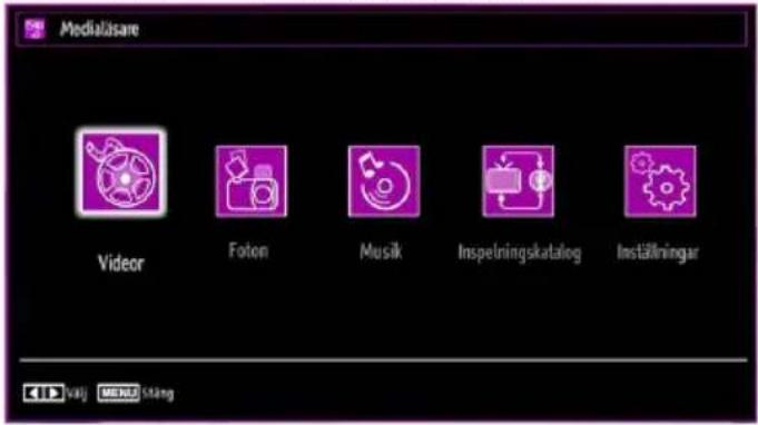 Luxor LED32DL - Mediauppspelning med Medialäsaren - 1