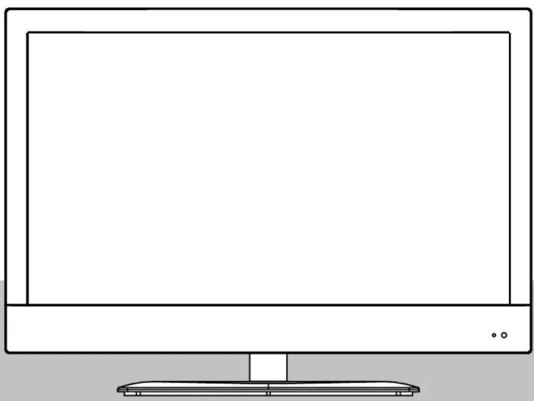 SALORA LED24SAW - 24" LED-TV med DVD och digital MPEG4 DVB-T tuner LED 24SAB/W - 1