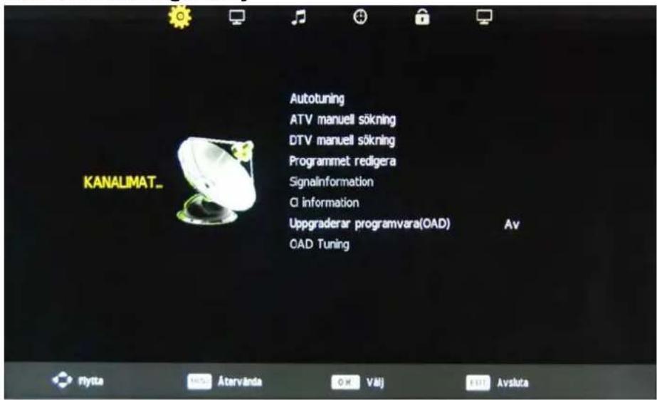 SALORA LED24SAB - OSD-MENY - 1