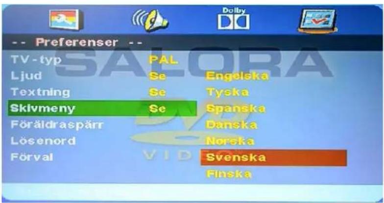 SALORA LED24DVDT - Skivmeny - 1