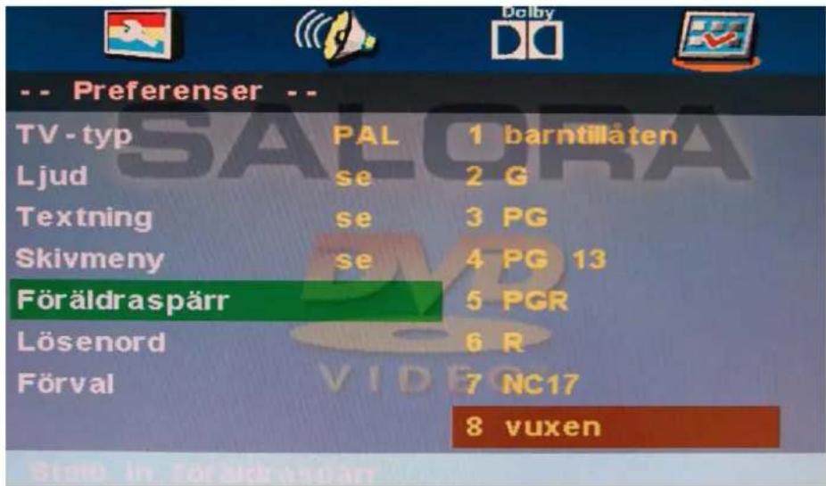 SALORA LED22SA - Föräldraspärr - 1