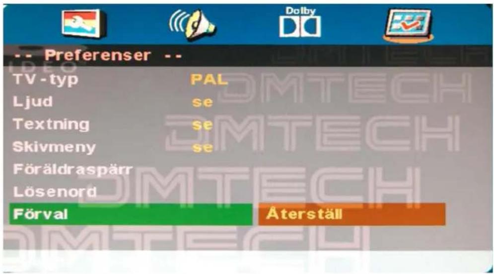 DMTECH LED24XT - Standardinställningar - 1