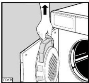 ZANUSSI TC 481 W - Rengöring av luddfiltret - 1